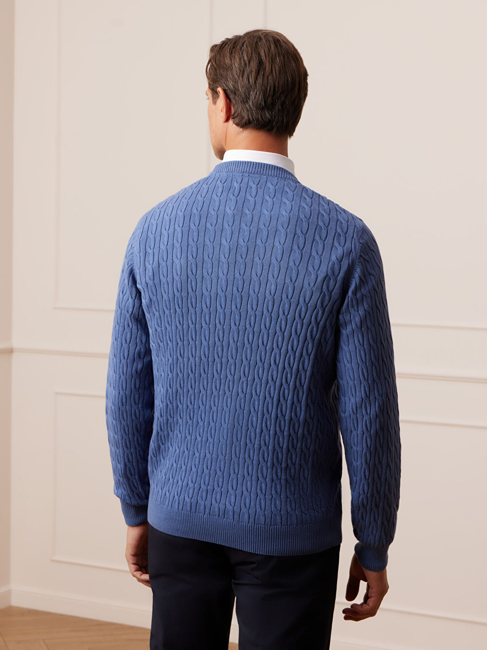 NIEBIESKI SWETER BRATOFT - 5