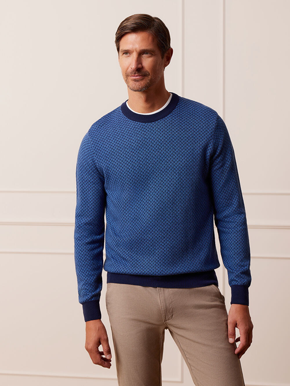 NIEBIESKI SWETER KIRKBECK - 4