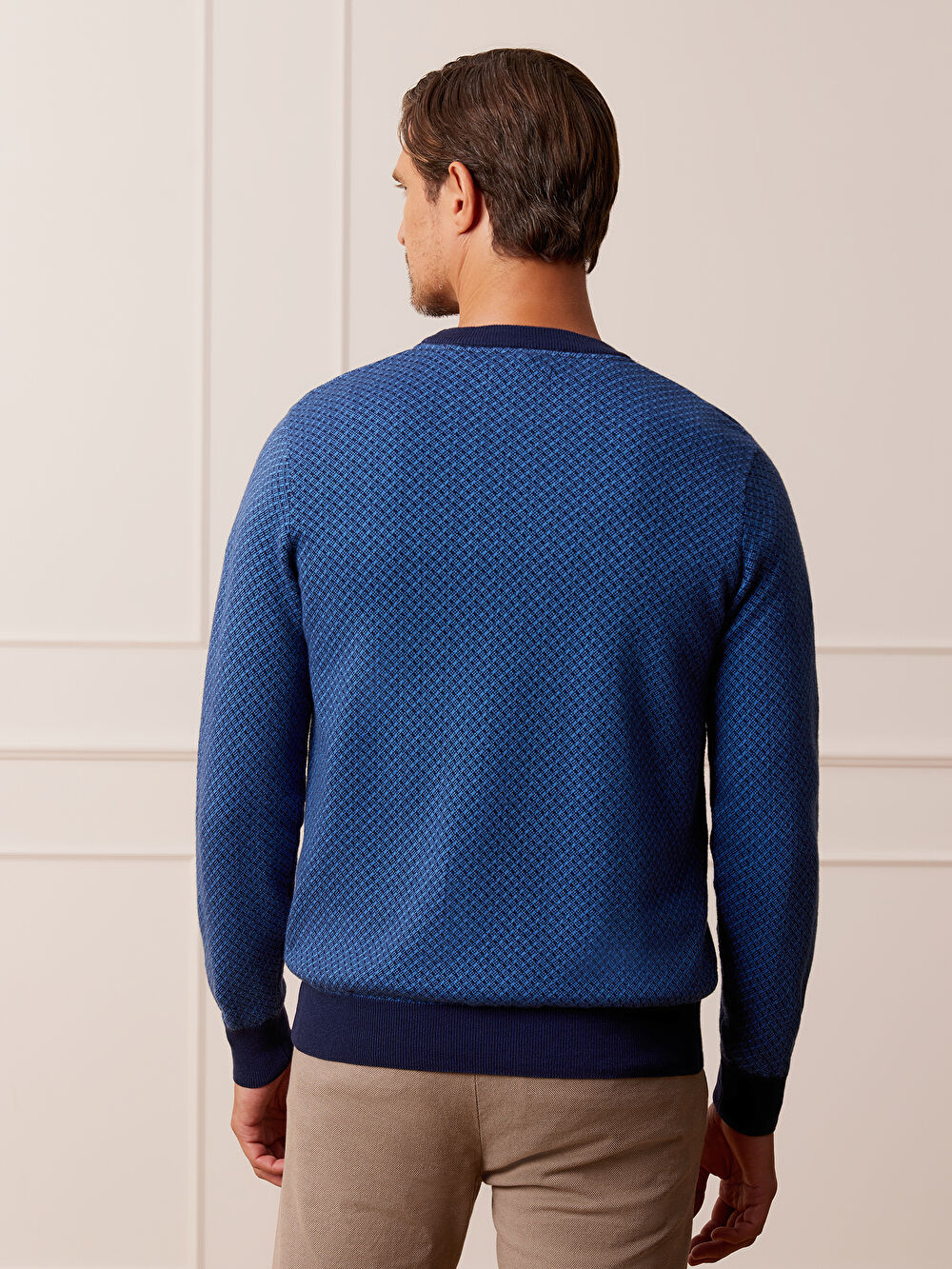 NIEBIESKI SWETER KIRKBECK - 6