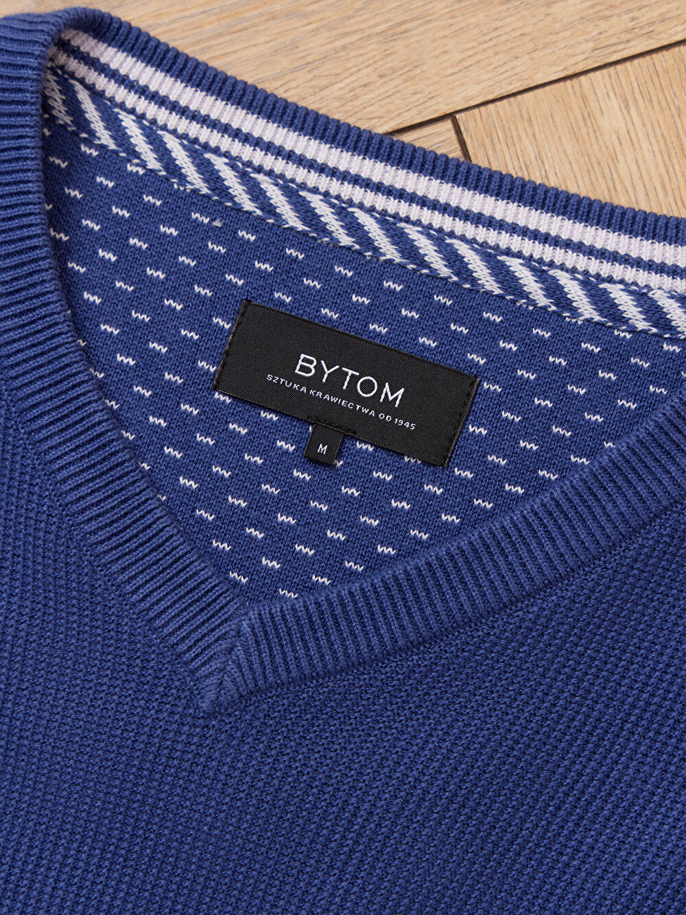 NIEBIESKI SWETER BUBLE - 3