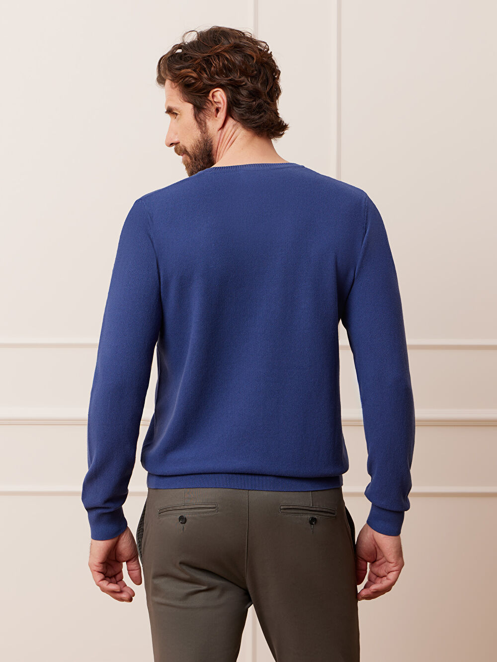 NIEBIESKI SWETER DONEGAL - 8