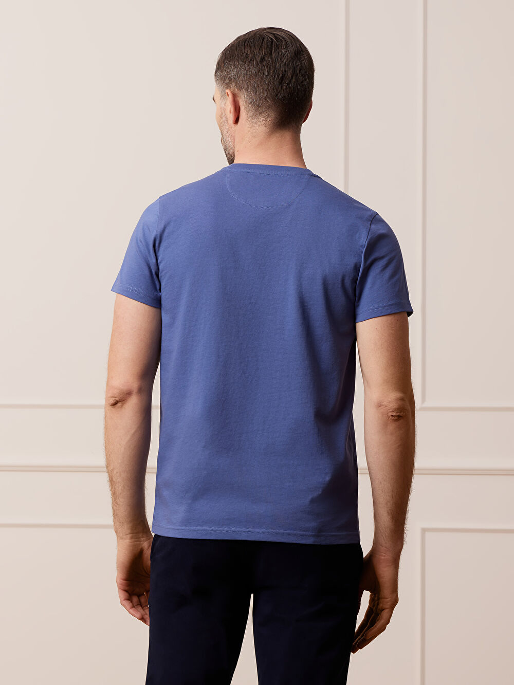 NIEBIESKI T-SHIRT LUCTON - 7