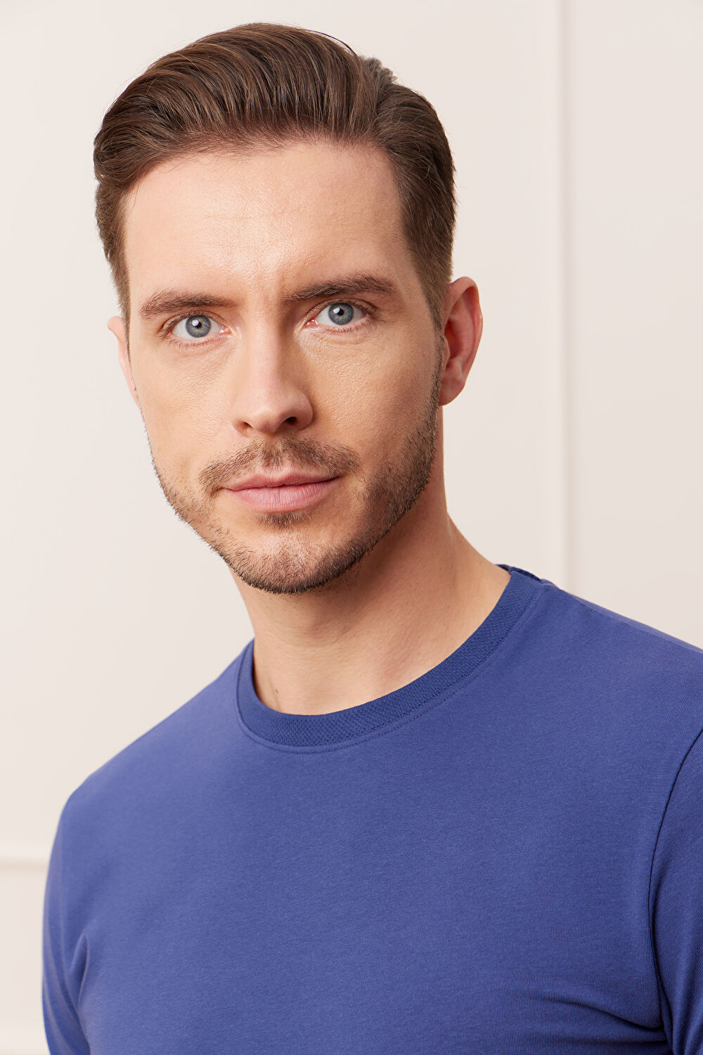 NIEBIESKI T-SHIRT BELSAY - 4