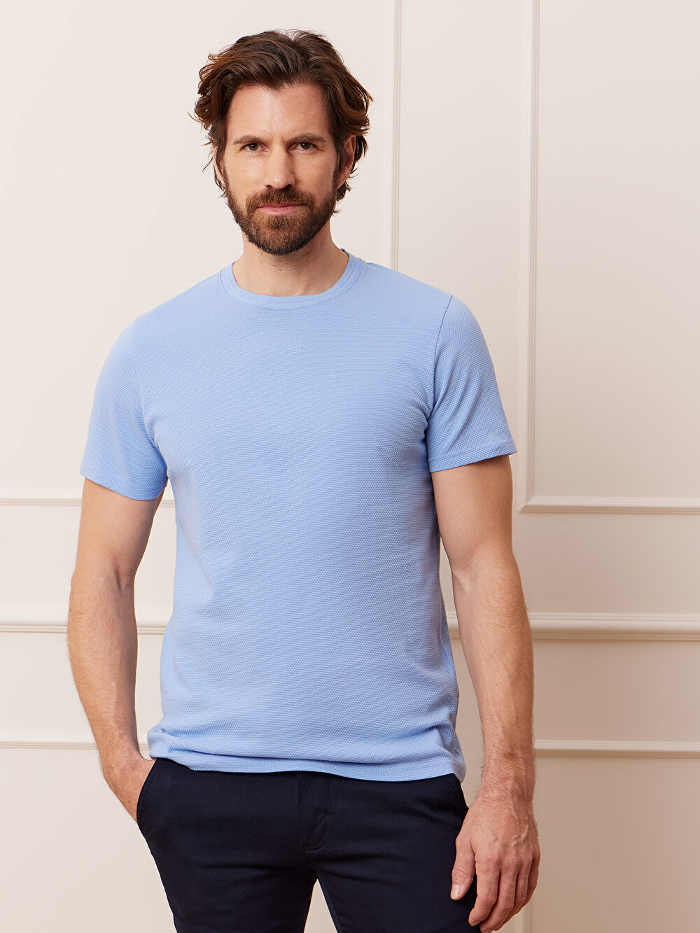 NIEBIESKI T-SHIRT KIRKOS - 4