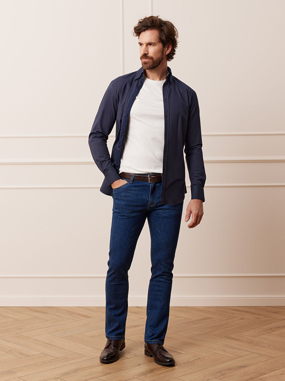 NIEBIESKIE JEANSY GENESON