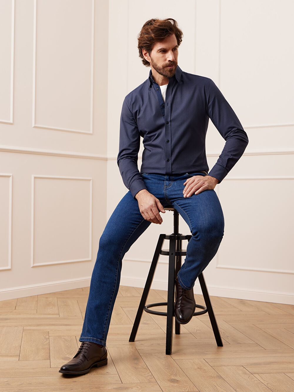 NIEBIESKIE JEANSY GENESON - 6