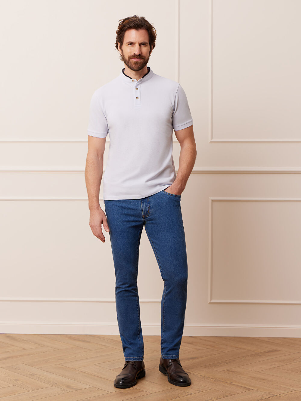 NIEBIESKIE JEANSY VARVET - 2