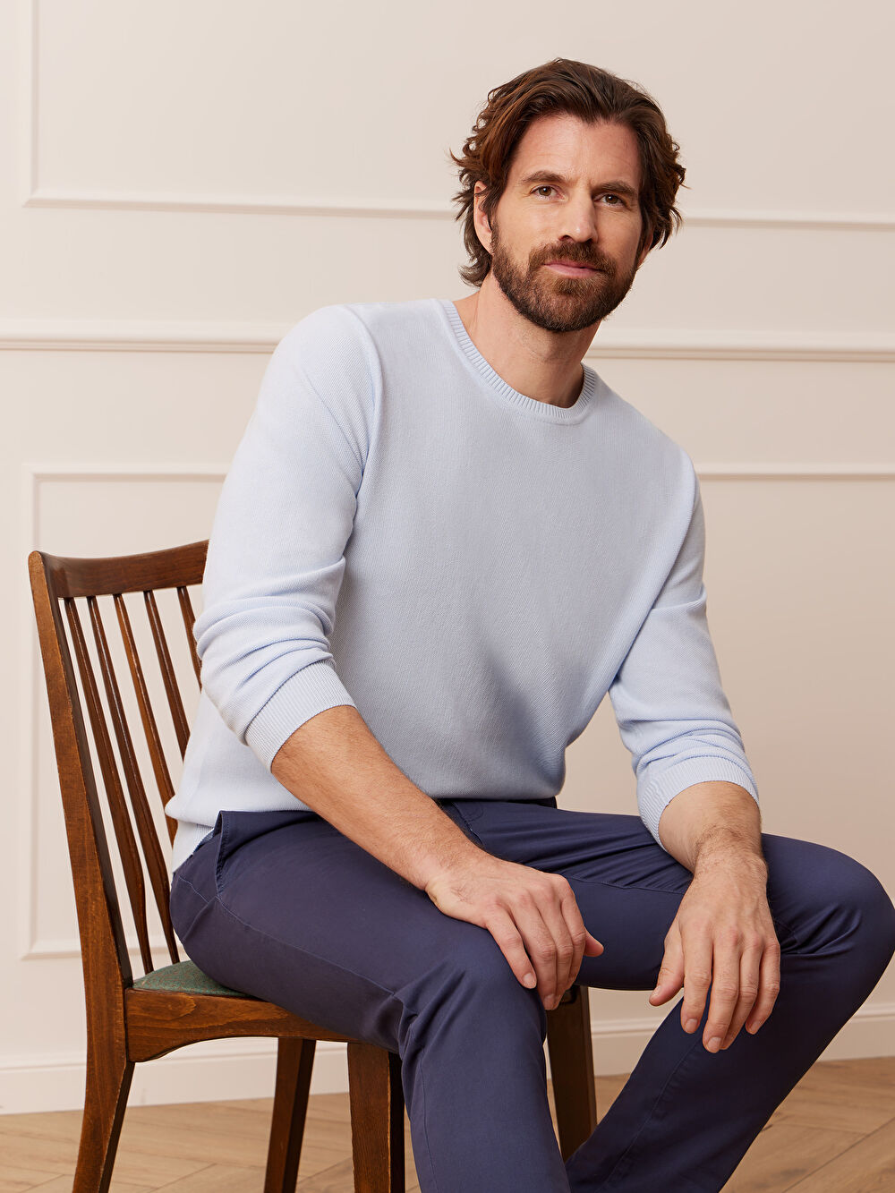 NIEBIESKIE SPODNIE STORSAND