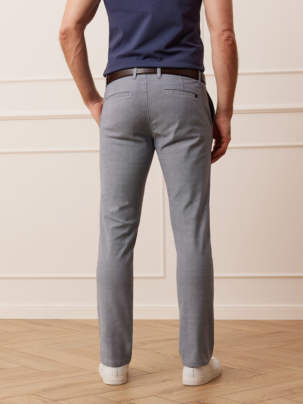 NIEBIESKIE SPODNIE CROLLY - 5