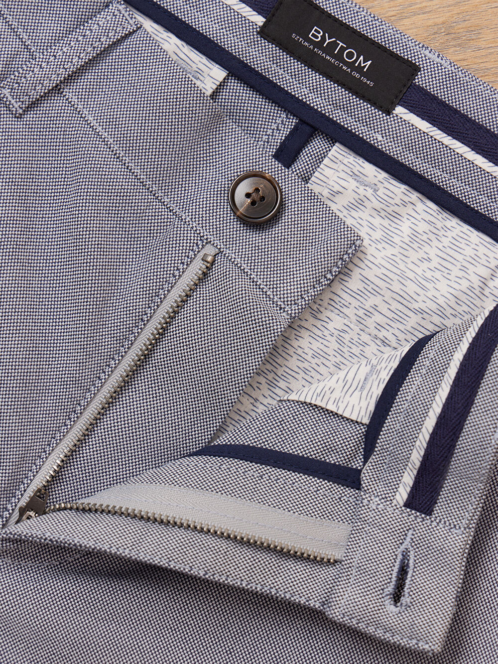 NIEBIESKIE SPODNIE CROLLY - 6