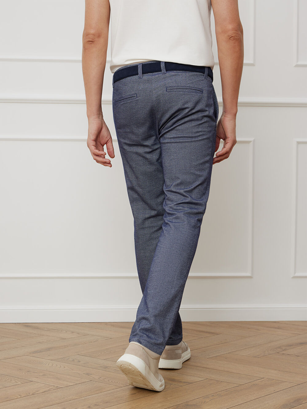 NIEBIESKIE SPODNIE BENACRE - 3