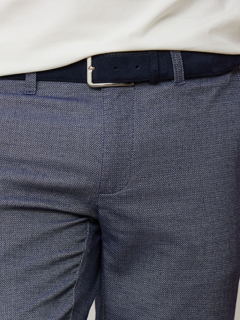 NIEBIESKIE SPODNIE BENACRE - 7