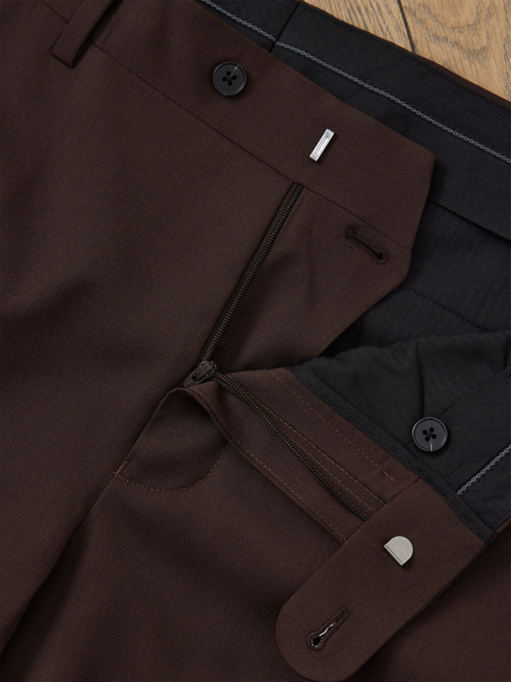 BRĄZOWE SPODNIE DO GARNITURU - MIKSUJ I ŁĄCZ - 6