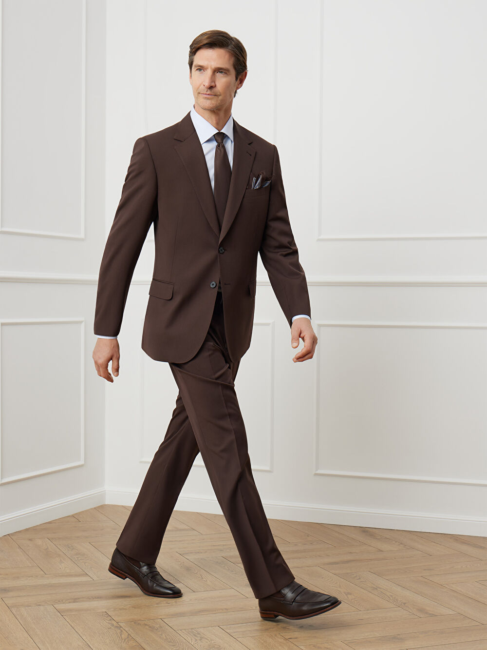 BRĄZOWE SPODNIE DO GARNITURU - MIKSUJ I ŁĄCZ - 5