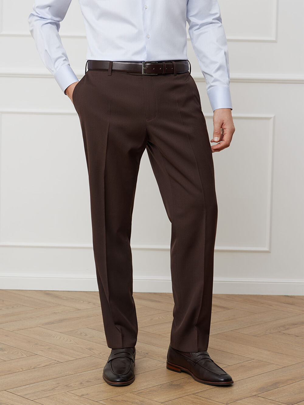 BRĄZOWE SPODNIE DO GARNITURU - MIKSUJ I ŁĄCZ