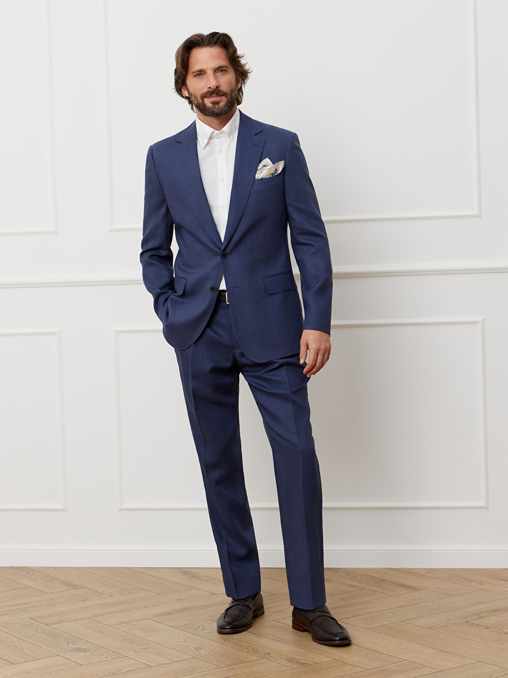 NIEBIESKIE SPODNIE DO GARNITURU - MIKSUJ I ŁĄCZ - 5