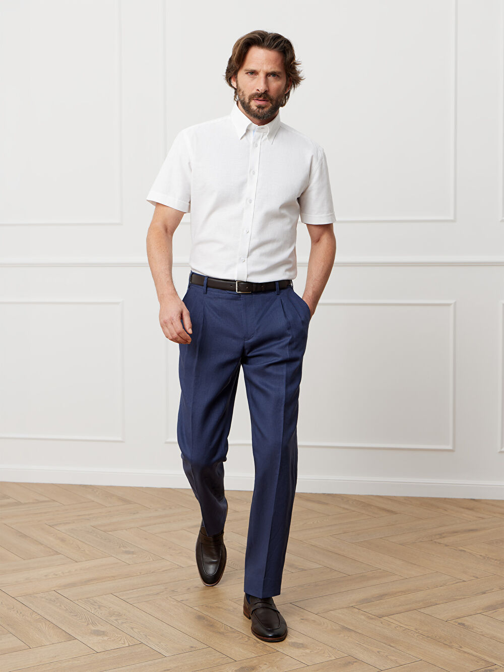 NIEBIESKIE SPODNIE DO GARNITURU - MIKSUJ I ŁĄCZ - 4