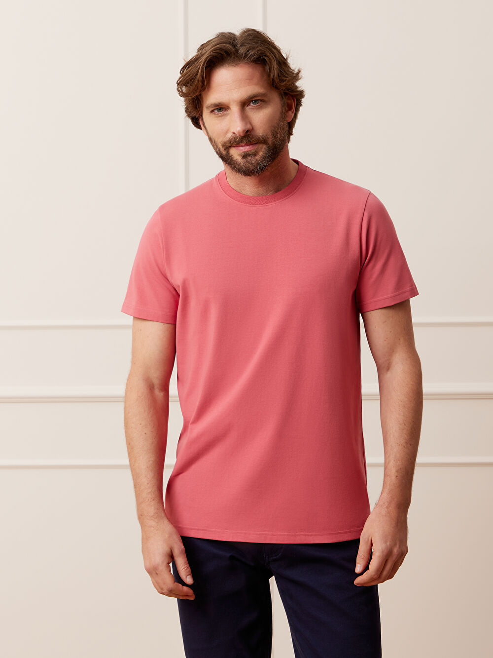 RÓŻOWY T-SHIRT BELSAY - 4