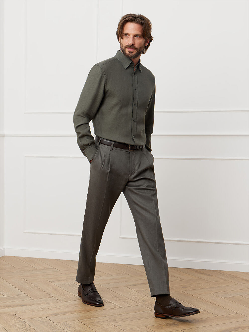 SPODNIE  KHAKI DO GARNITURU - MIKSUJ I ŁĄCZ