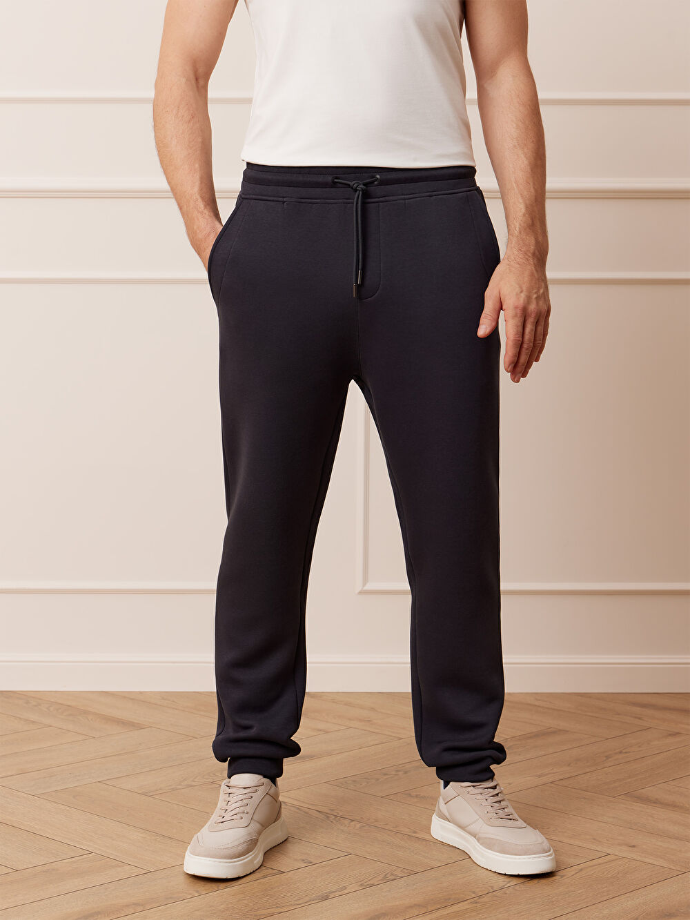 SZARE SPODNIE DRESOWE SAMONETON - 4