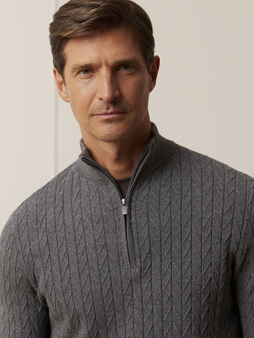 SZARY SWETER GLENCAR - 5