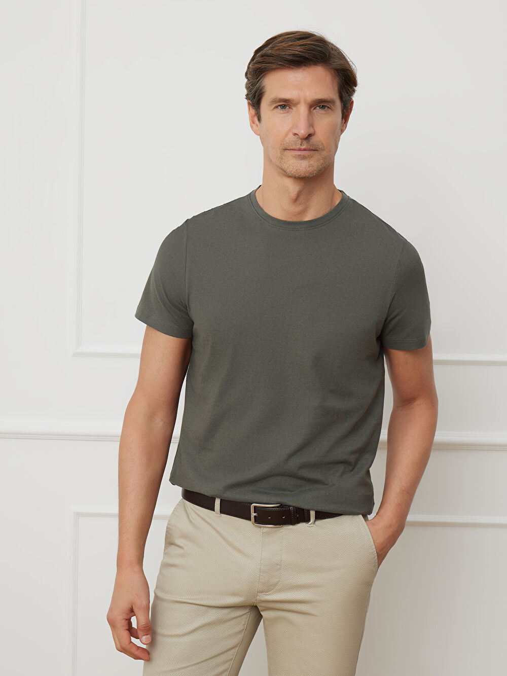 KHAKI T-SHIRT LYDDEN