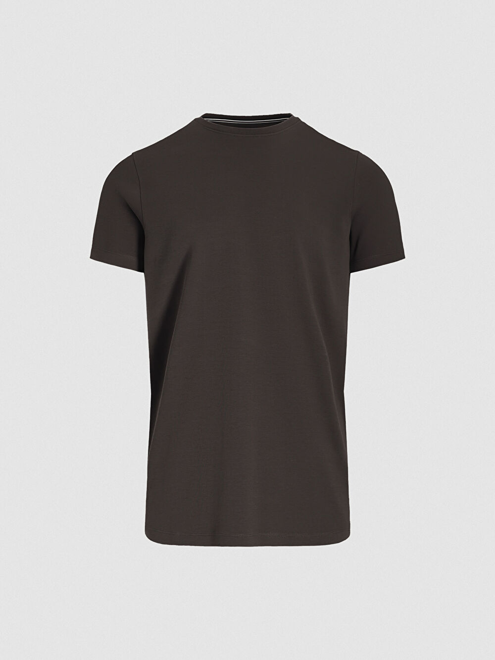 BRĄZOWY T-SHIRT CANDERSON - 2
