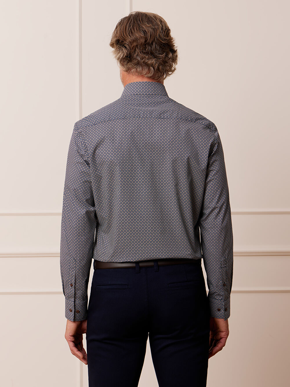 GRANATOWA KOSZULA CAPRI DŁUGI RĘKAW - 6