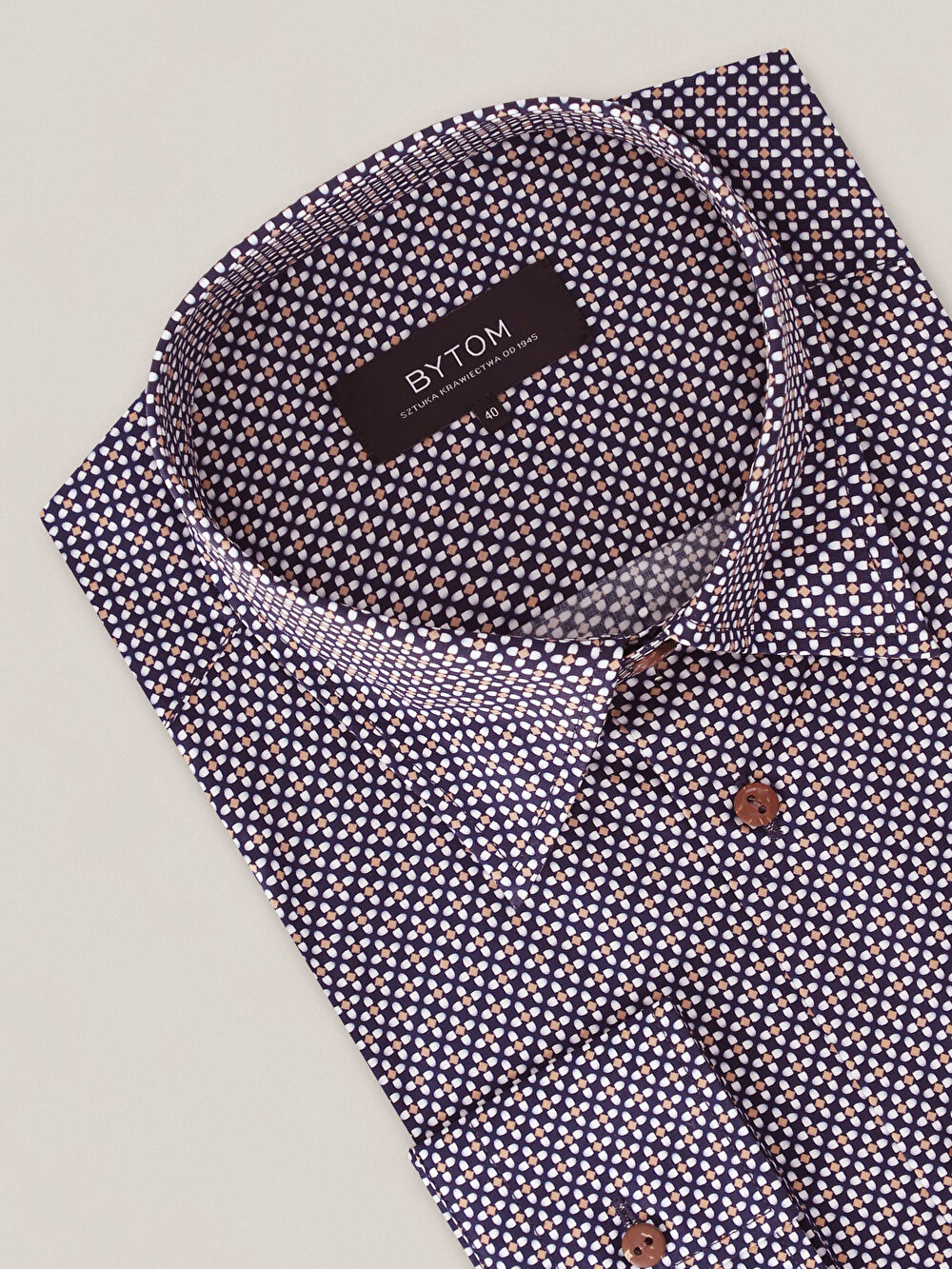 GRANATOWA KOSZULA CAPRI DŁUGI RĘKAW - 3