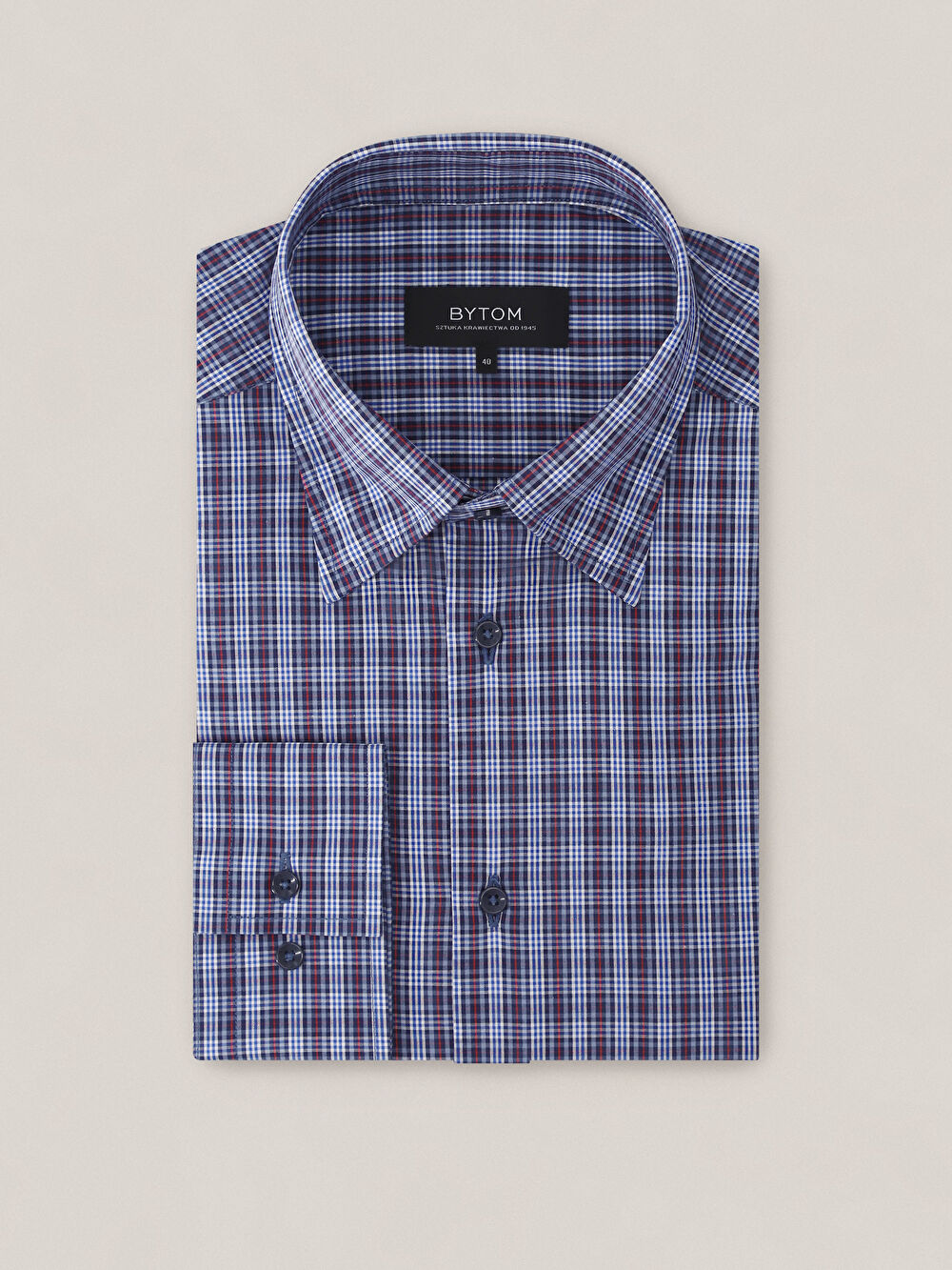 NIEBIESKA KOSZULA CAPRI DŁUGI RĘKAW - 2