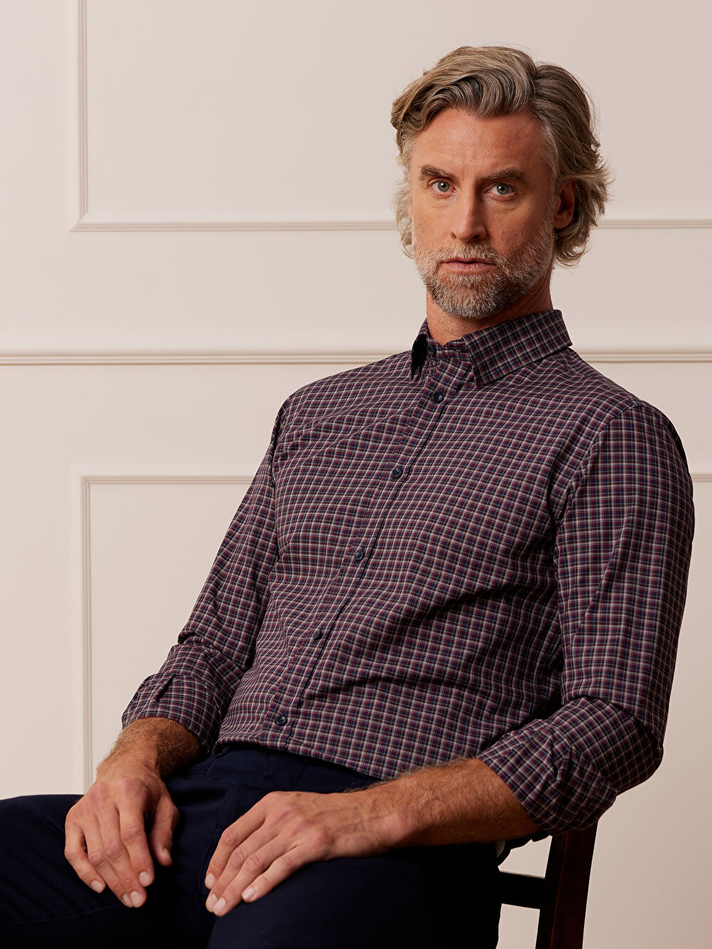 BORDOWA KOSZULA CAPRI DŁUGI RĘKAW - 6