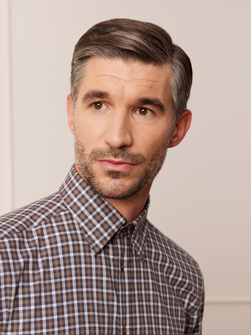 BRĄZOWA KOSZULA CAPRI DŁUGI RĘKAW - 6