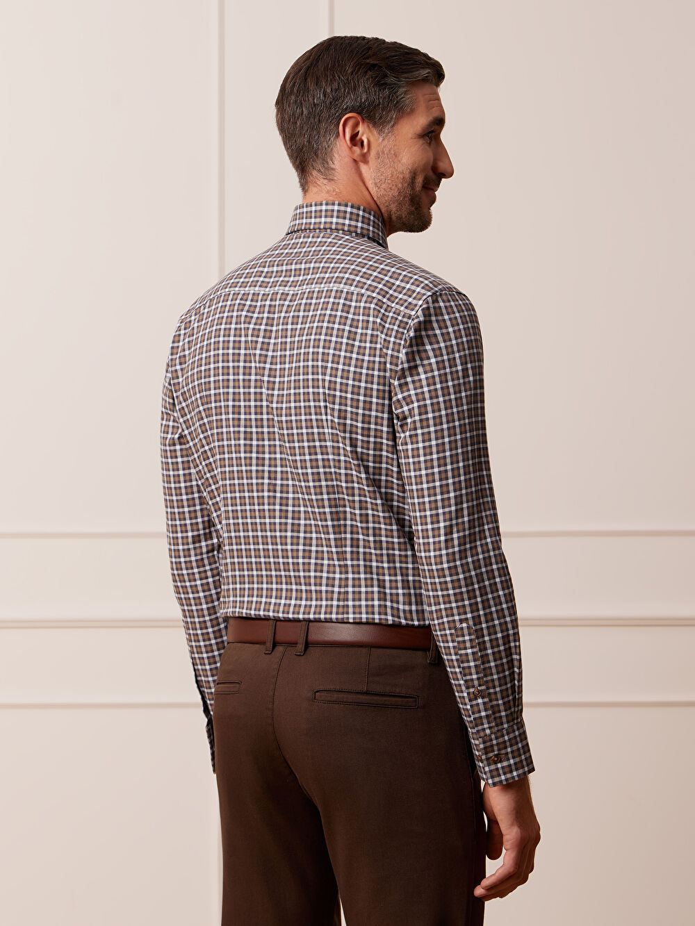 BRĄZOWA KOSZULA CAPRI DŁUGI RĘKAW - 7