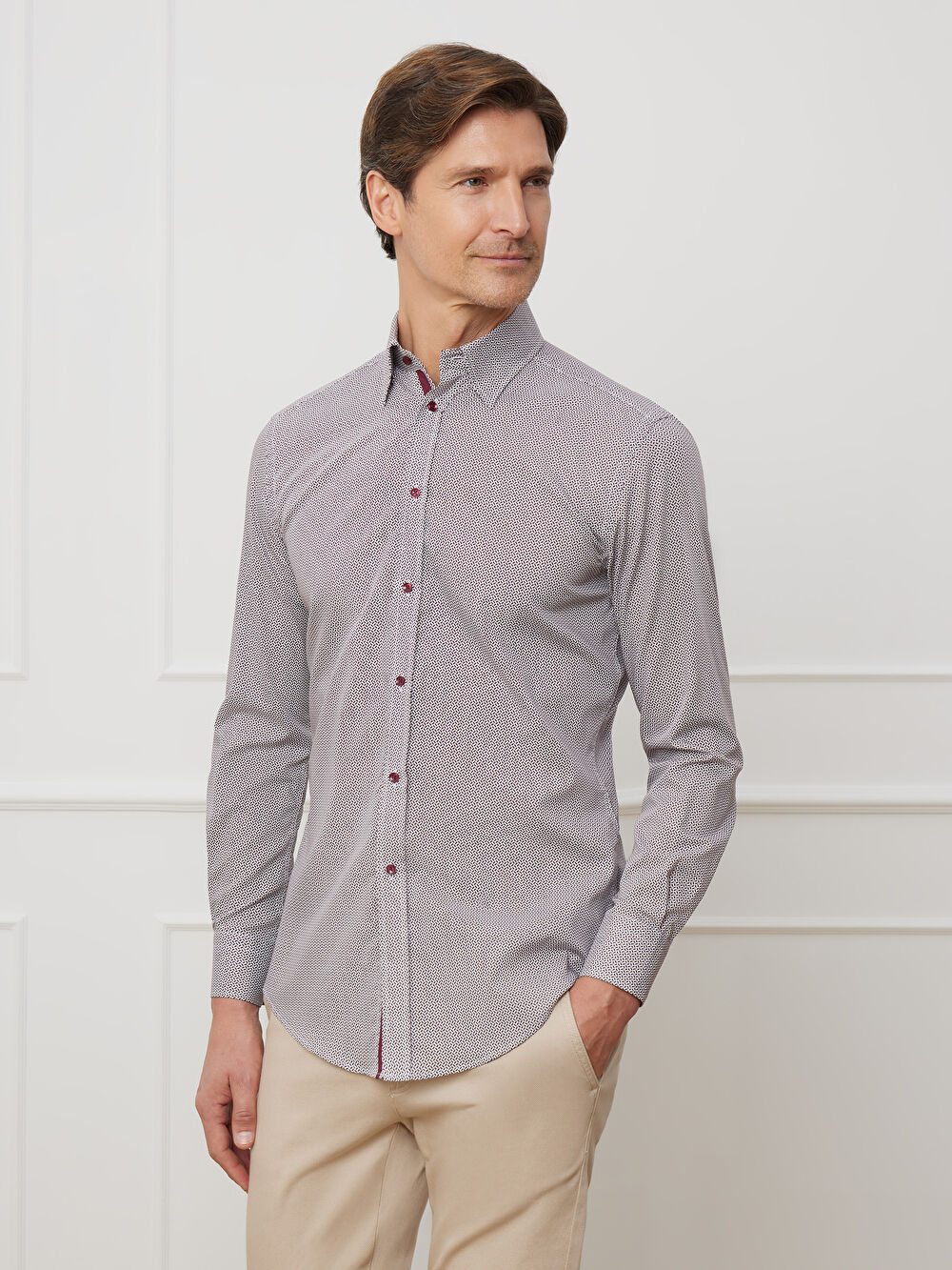 BIAŁA KOSZULA ROMA DŁUGI RĘKAW