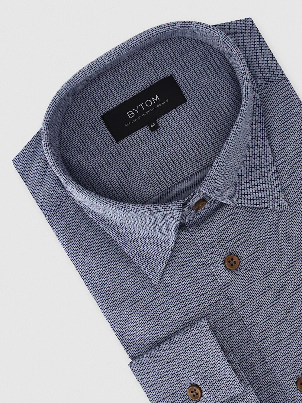 GRANATOWA KOSZULA DŁUGI RĘKAW - 3