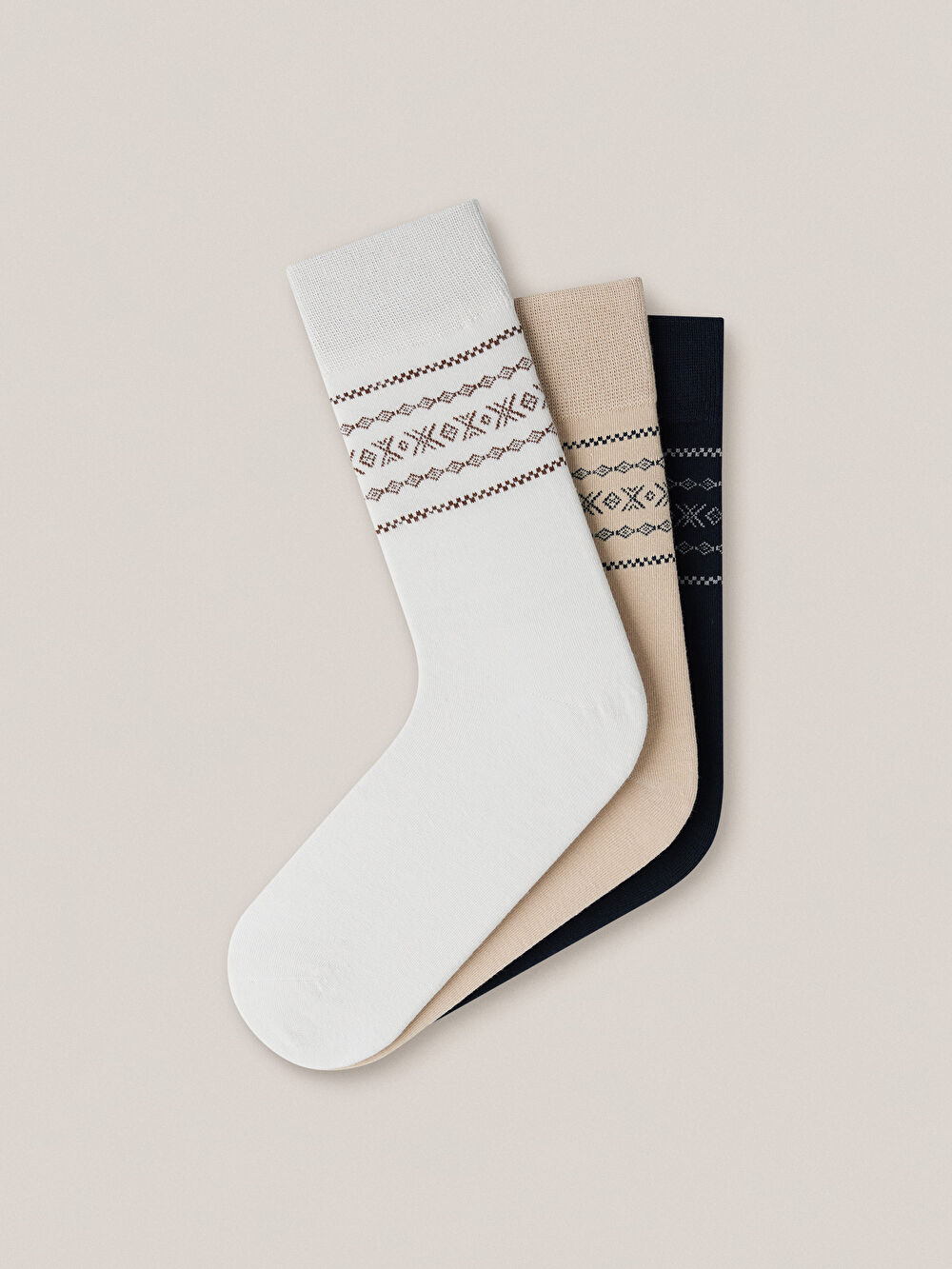 TRÓJPAK BAWEŁNIANYCH SKARPET - 2