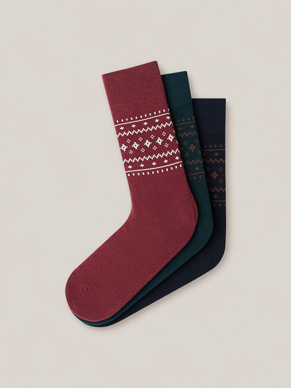 TRÓJPAK BAWEŁNIANYCH SKARPET - 2