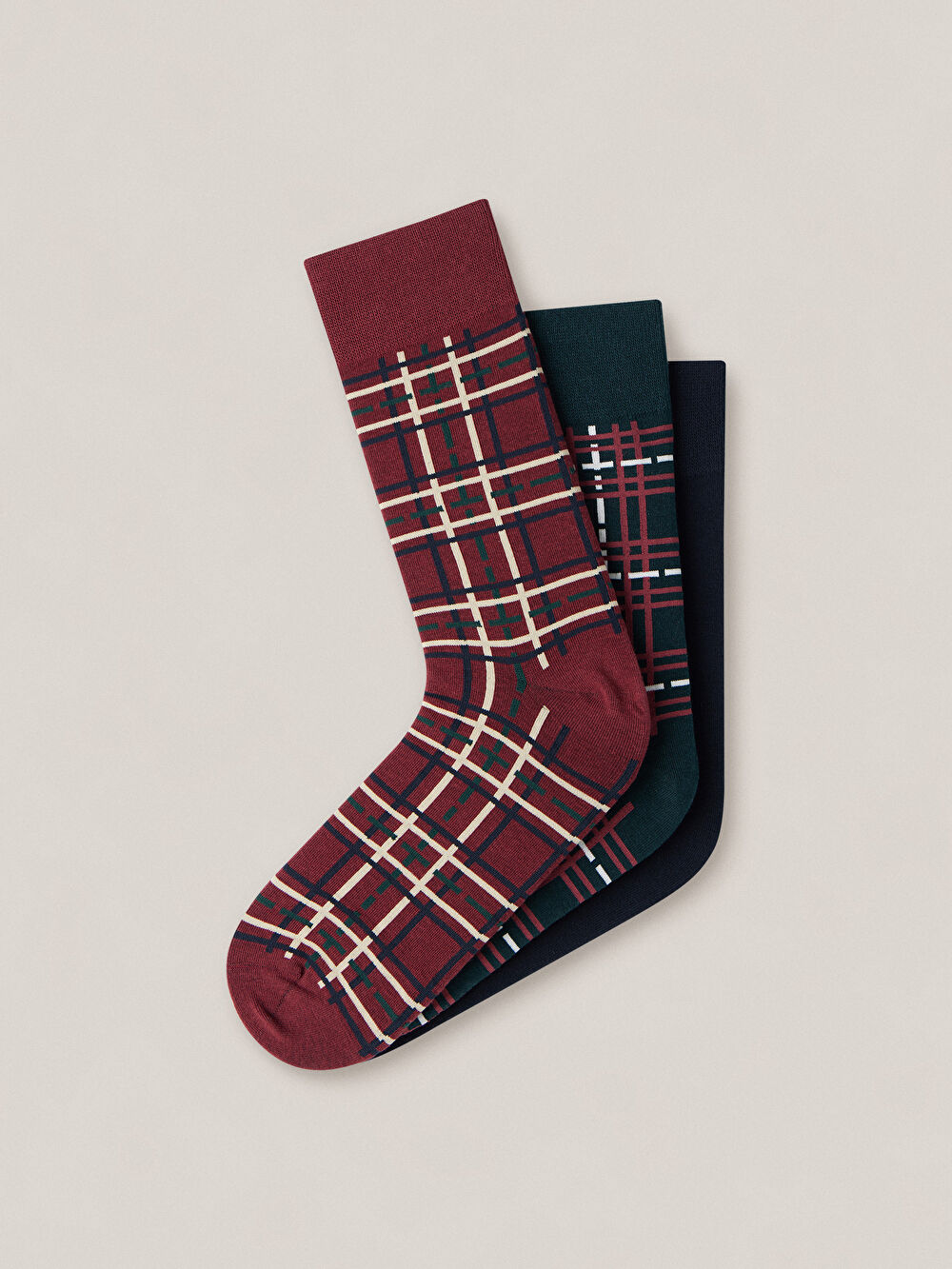 TRÓJPAK BAWEŁNIANYCH SKARPET - 2