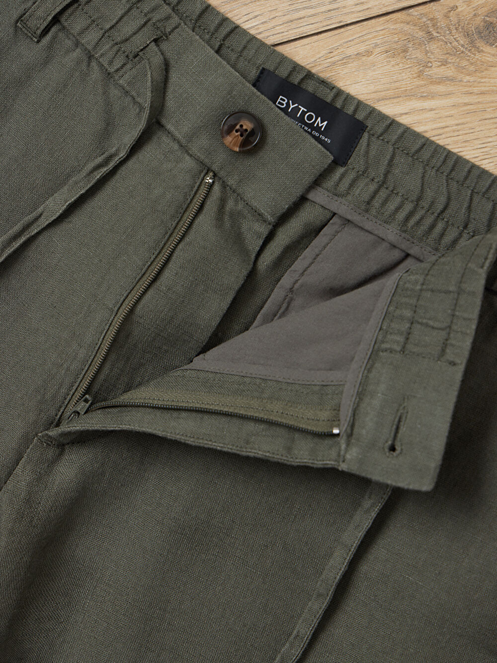 ZIELONE SPODNIE CANEY - 5