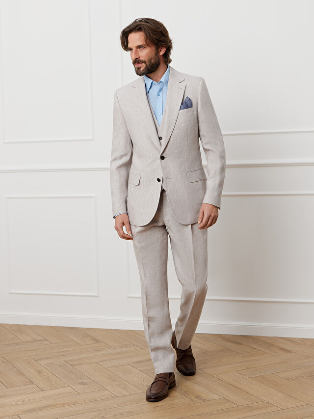 BEŻOWA MARYNARKA TURYN DO GARNITURU - MIKSUJ I ŁĄCZ