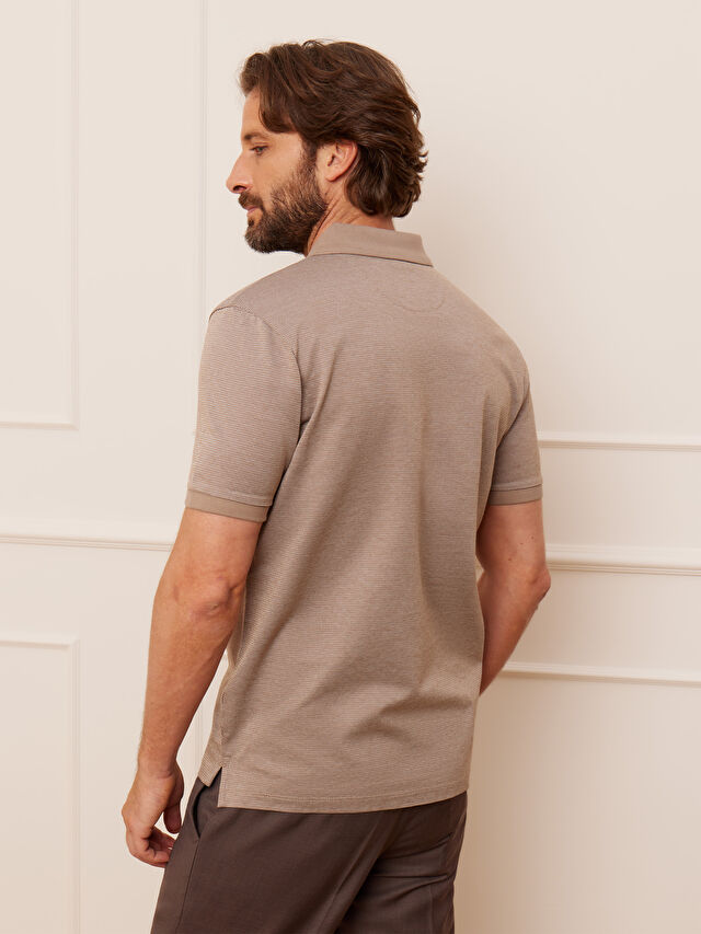 BEŻOWE POLO PRESSEN