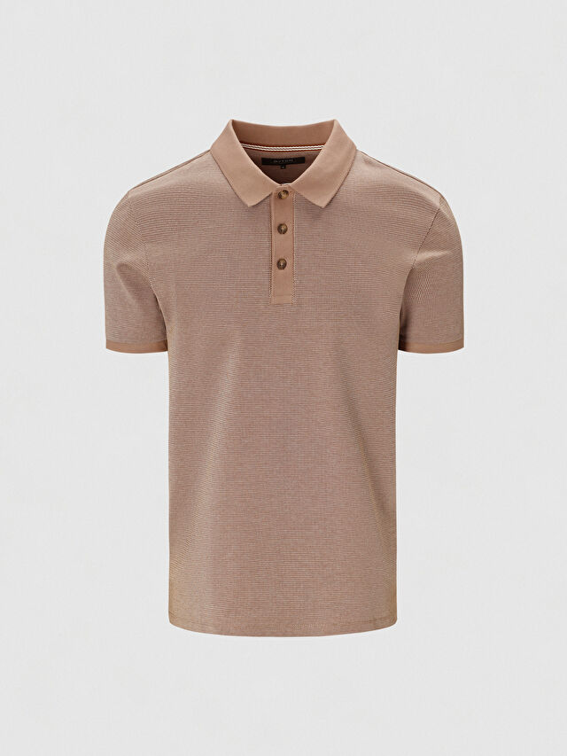 BEŻOWE KLASYCZNE POLO PRESSEN