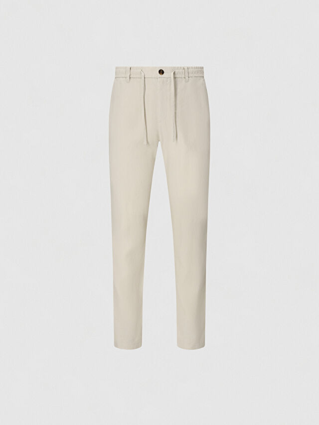 BEŻOWE SPODNIE CANEY