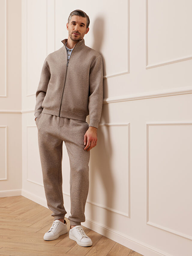 BEŻOWE SPODNIE DRESOWE SAMONETON