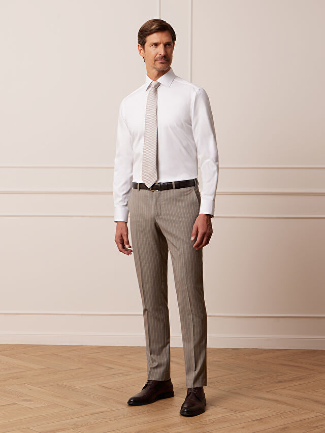 BEŻOWE SPODNIE DO GARNITURU - MIKSUJ I ŁĄCZ