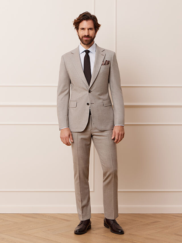 BEŻOWE SPODNIE DO GARNITURU - MIKSUJ I ŁĄCZ