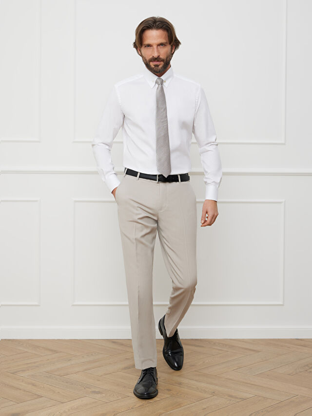 BEŻOWE SPODNIE DO GARNITURU - MIKSUJ I ŁĄCZ