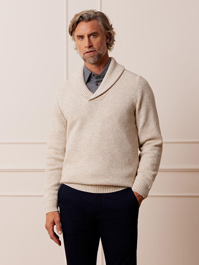 BEŻOWY SWETER CAMDEN