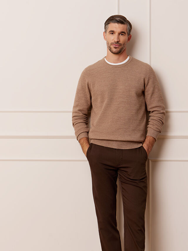 BEŻOWY SWETER VOLENTE