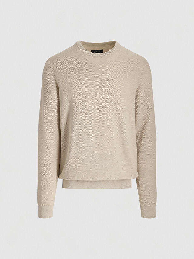 BEŻOWY SWETER ALBERTO